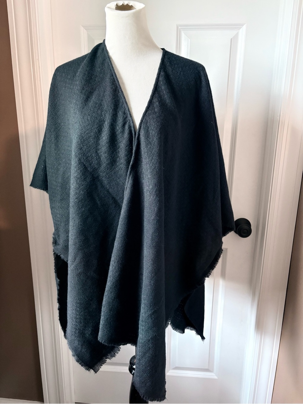 Style & Co. Black Wrap Poncho Cover-Up